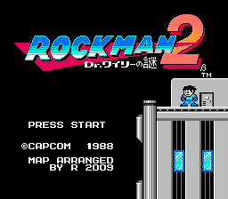 Rockman 2 Beta Title Screen
